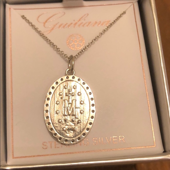 🙏🏼 Sterling silver Mother Mary Necklace by Guiliana - Picture 4 of 13